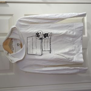 Uniqlo Kaws X Peanuts Small White Hoodie